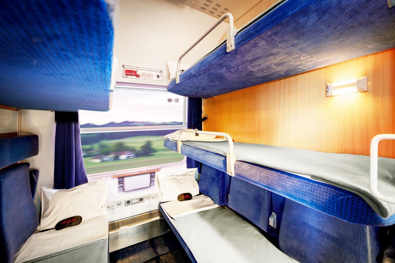 Cabine couchette do European Sleeper para 5 passageiros