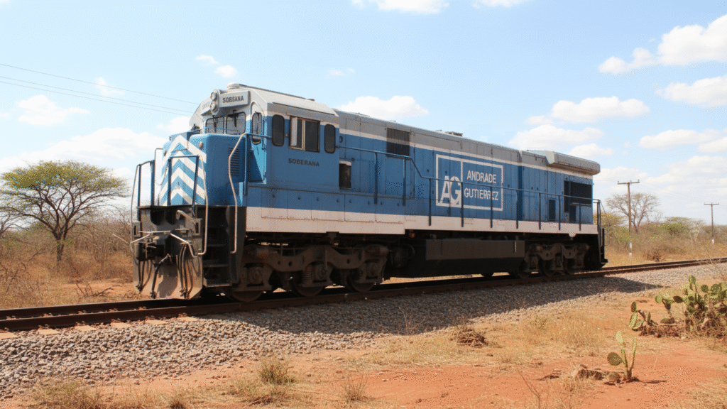 Primeira locomotiva a circular na Fiol