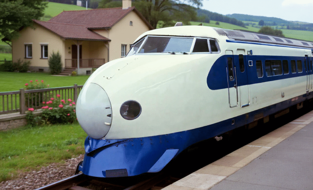 Trem bala japonês, o precursos de todos os trens de alta velocidade tinha formato de bala