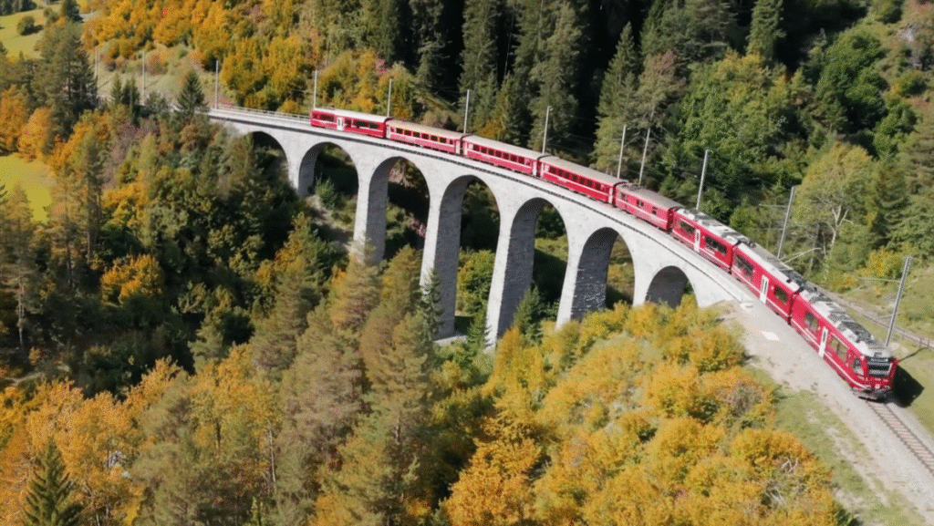 Trem Benina Express: paisagens incríveis entre o norte da Itália e a Suíça.