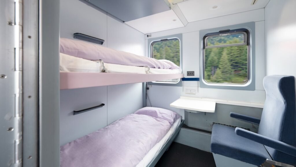 Trem noturno Europa: a cabine privada oferece o máximo conforto no novo trem noturno Bruxelas - Milão