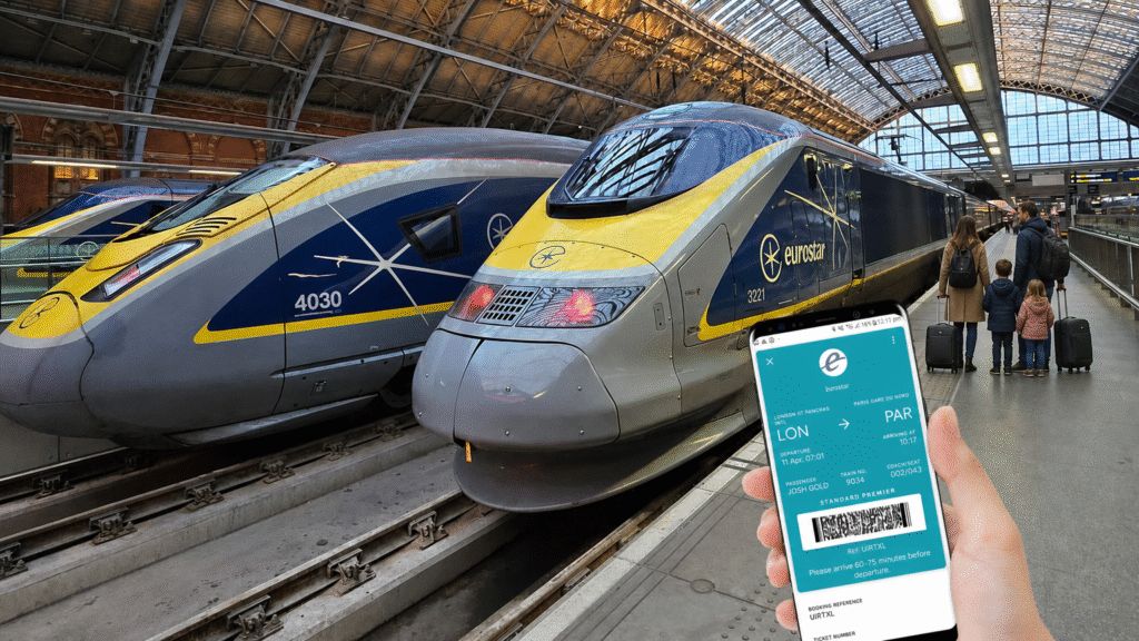 Comprar passagem de trem na Europa é mais simples do que você imagina. Passagem de trem no celular na plataforma de embarque