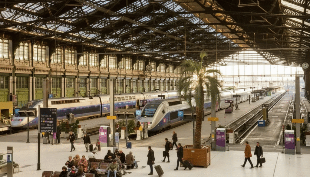 Estação de Lyon, em Paris: comprar passagens de trem da Europa ficou mais fácil com apps e plataformas digitais.